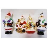 1147	CHRISTOPHER RADKO LOT ORNAMENTS, LOT OF 4, LARGEST IS APPROXIMATELY 8 IN