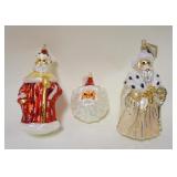 1151	CHRISTOPHER RADKO LOT ORNAMENTS, LOT OF 3, LARGEST IS APPROXIMATELY 9 IN