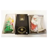 1163	CHRISTOPHER RADKO LOT CHRISTMAS ORNAMENTS, BUGS BUNNY & MISS PIGGY, LARGEST IS APPROXIMATELY 7 