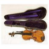 1187	ANTIQUE VIOLIN IN CASE, AS FOUND