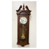 1200	WALTHAM MAHOGANY CASED REGULATOR CLOCK, 31 DAY CHIME, APPROXIMATELY 41 IN HIGH