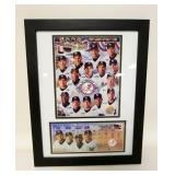1204	2003 NEW YORK YANKEES CHAMPIONS FRAMED, APPROXIMATELY 14 IN X 18 IN