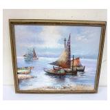 1212	CONTEMPORARY OIL PAINTING ON CANVAS, SIGNED D GARDNER, APPROXIMATELY 23 IN X 27 IN