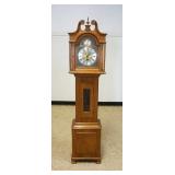 1229	SOLID CHERRY CASE DANEKER FLOOR CLOCK, *GRANDFATHER CLOCK*, APPROXIMATELY 71 IN H, MAIN SPRING 