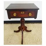 1234	ANTIQUE FEDERAL 1 DRAWER STAND, APPROXIMATELY 20 IN X 16 IN X 31 IN