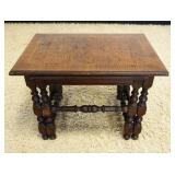 1273	WALNUT DOUBLE NEST OF TABLES, APPROXIMATELY 26 IN X 17 IN X 20 IN H