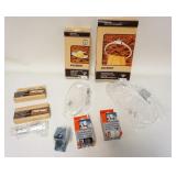 1294	MID CENTURY MODERN FRENCH LUCITE BATHROOM ACCESSORIES IN ORIGINAL BOXES