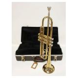 1299	BUNDY BRASS TRUMPET IN CASE AS FOUND