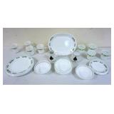 1301	GROUP OF ASSORTED CHINA INCLUDING PYREX HOLLY