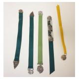 1002	LOT OF PEWTER & KIRK STERLING BOOKMARKS, PEWTER MARKED SEAGULL ON REVERSE