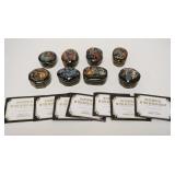 1033	SET OF 8 PORCELAIN MUSIC BOXES, MASTERPIECES OF THE RUSSIAN BALLET, FRANKLIN MINT, APPROX 3 IN 