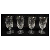 1044	WATERFORD LISMORE 4 STEMMED 6 1/2 IN FOOTED GOBLETS