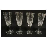 1045	WATERFORD LISMORE 4 CHAMPAGNES, APPROXIMATELY 7 1/4 IN H