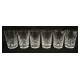 1047	WATERFORD LISMORE 6 TUMBLERS, APPROXIMATELY  4 3/4 IN H