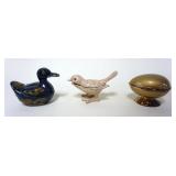 1066	LOT OF 3 MINIATURE PILL/SACCHARINE BOXES