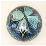 1086	ARTGLASS ORIENT & FLUME IRIDISED PAPERWEIGHT, APPROXIMATELY 2 1/2 IN HIGH