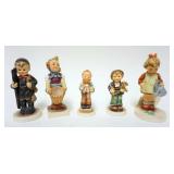 1138	GOEBEL HUMMEL FIGURINES, GROUP OF 5, APPROXIMATELY 4 1/2 IN