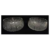 1187	PAIR OF CUT GLASS BOWLS, APPROXIMATELY 8 IN X 4 IN
