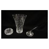 1190	WATERFORD VASE, ASHTRAY AND PEN HOLDER