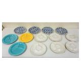 1193	LOT OF ASSORTED 10 1/4 IN PLATES, GRILL AND OYSTER