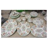 1203	MINTON HADDON HALL, 31 PIECE CHINA