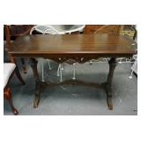 1232	WALNUT SOFA TABLE, APPROXIMATELY 48 IN X 18 IN X 31 IN H