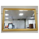 1245	MAHOGANY PAINT DECORATED DEMILUNE 1 DOOR HALL OR ENTRY WAY STAND, APPROXIMATELY 14 IN X 30 IN X