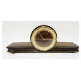 1005	GERMAN MANTLE CLOCK, FRANZ HERMLE IN ART DECO CASE, APPROXIMATELY 5 IN X 23 IN X 9 IN HIGH