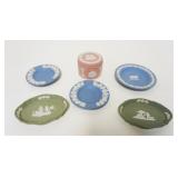 1006	6 PIECE LOT OF ASSORTED WEDGWOOD ENGLAND JASPERWARE