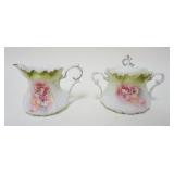 1010	RS PRUSSIA CREAMER & SUGAR, APPROXIMATELY 5 IN HIGH