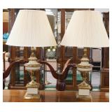1100	PAIR OF STIFFELL TABLE LAMPS, APPROXIMATELY 34 IN HIGH