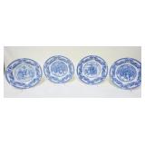 1103	LOT OF 4 SPODE *VICTORIAN CHILDREN PLATE COLLECTION* CHRISTMAS, APPROXIMATELY 9 1/2 IN