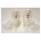 1105	PAIR OF CONTEMPORARY STAFFORDSHIRE DOGS, APPROXIMATELY 12 IN HIGH