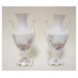 1106	ROYAL TARA IRISH CHINA VASES, APPROXIMATELY 10 IN HIGH