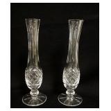 1124	WATERFORD LEAD CRYSTAL PAIR OF BUD VASES, APPROXIMATELY 9 1/4 IN HIGH