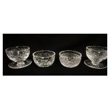 1133	WATERFORD LEAD CRYSTAL LOT OF 4 ASSORTED BOWLS, LARGEST APPROXIMATELY 4 IN X 3 IN HIGH