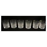 1134	WATERFORD LEAD CRYSTAL SET OF 6 TUMBLERS, APPROXIMATELY 4 1/2 IN HIGH