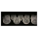 1139	WATERFORD LEAD CRYSTAL SET OF 9 GLASSES, APPROXIMATELY 3 1/2 IN HIGH
