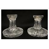 1144	WATERFORD LEAD CRYSTAL CANDLESTICKS, APPROXIMATELY 4 1/2 IN