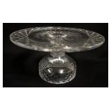 1147	WATERFORD LEAD CRYSTAL CAKE STAND, APPROXIMATELY 10 IN X 5 1/4 IN HIGH