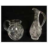 1150	WATERFORD LEAD CRYSTAL LOT OF 2 PITCHERS, TALLEST APPROXIMATELY 12 IN HIGH