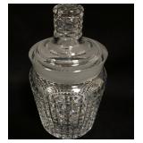 1151	WATERFORD LEAD CRYSTAL COVERED JAR, APPROXIMATELY 9 IN HIGH