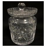 1152	WATERFORD LEAD CRYSTAL COVERED JAR, APPROXIMATELY 7 1/2 IN HIGH