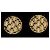 1167	PAIR OF 18K YELLOW GOLD CLIP ON EARRINGS 4.85 DWT