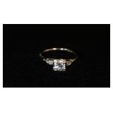 1235	14KT WHITE GOLD RING, TESTED, UNMARKED, 1.9 DWT OVERALL, SIZE APPROXIMATELY 8 3/4