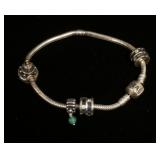 1250	PANDORA STERLING SILVER BRACELET, 0.833 OZT