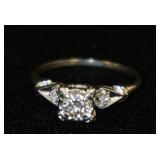 1251	14KT WHITE GOLD RING, 1.6 DWT OVERALL, SIZE APPROXIMATELY 7 3/4