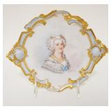 1023	HAND PAINTED ARTIST SIGNED FRENCH DEPOSE PLATE, APPROXIMATELY 9 IN