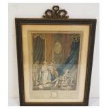 1098	FRENCH ENGRAVING THE EARLY MORNING, APPROXIMATELY 14 IN X 20 IN  OVERALL