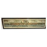 1102	ENGRAVING OF DELFT CANAL NETHERLANDS, APPROXIMATELY 54 IN X 14 IN